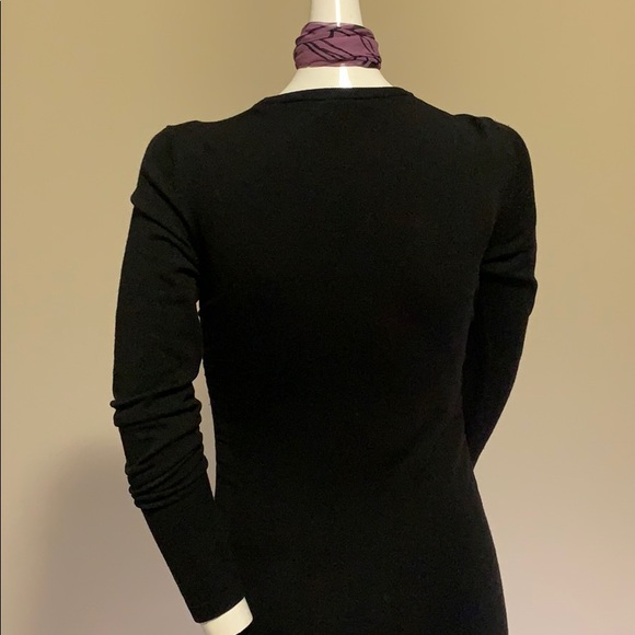 Michael Kors Collection Black Wool Ruched …Dress - Picture 9 of 14